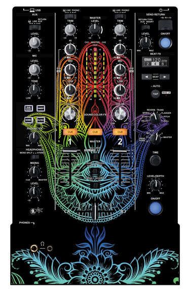 Pioneer DJ DJM 450 Skin Henna Rainbow